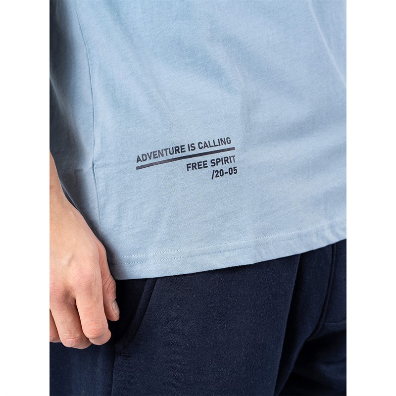 Marcus Herren Paul T-Shirt Verwaschenes Blau