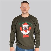 Marcus Heren Kerst Trui Olive Green