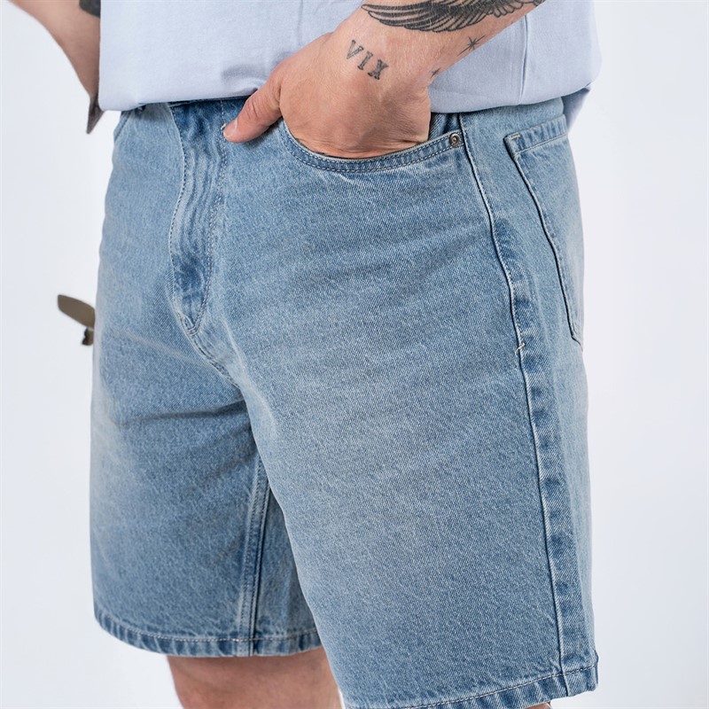 Marcus Homme short en jean Justin 2236 Light Blue Snow