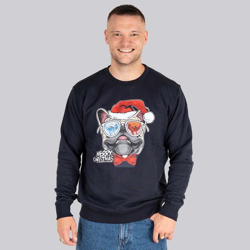 Marcus Herren Weihnachts Sweatshirt Dark Navy