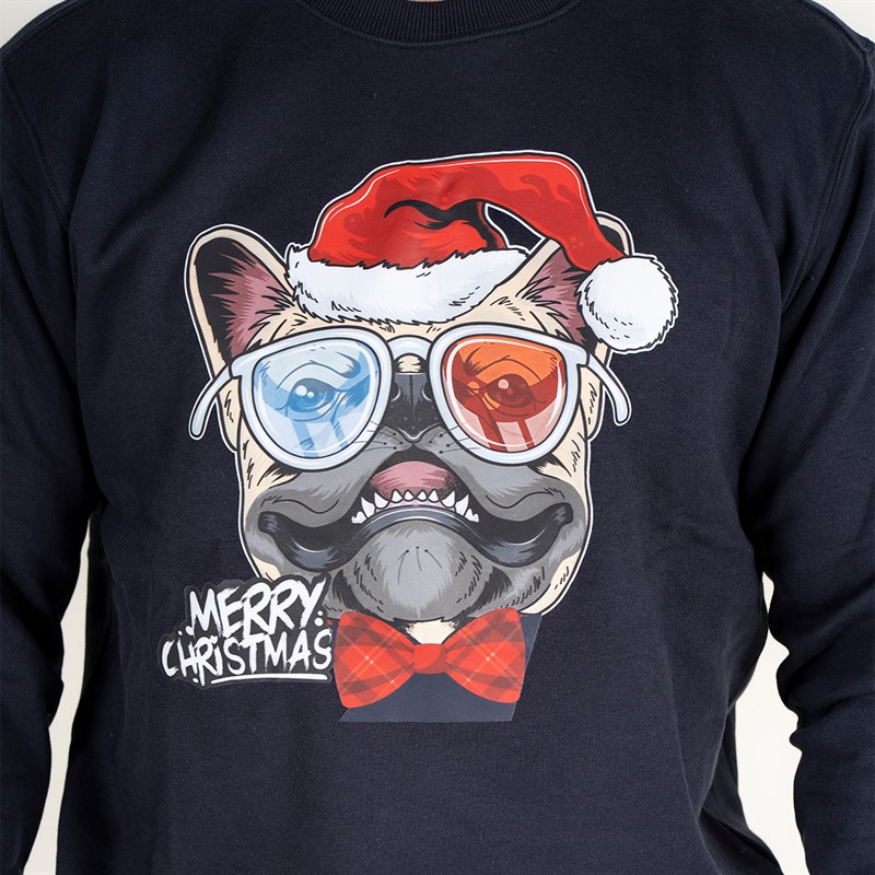 Marcus Herren Weihnachts Sweatshirt Dark Navy