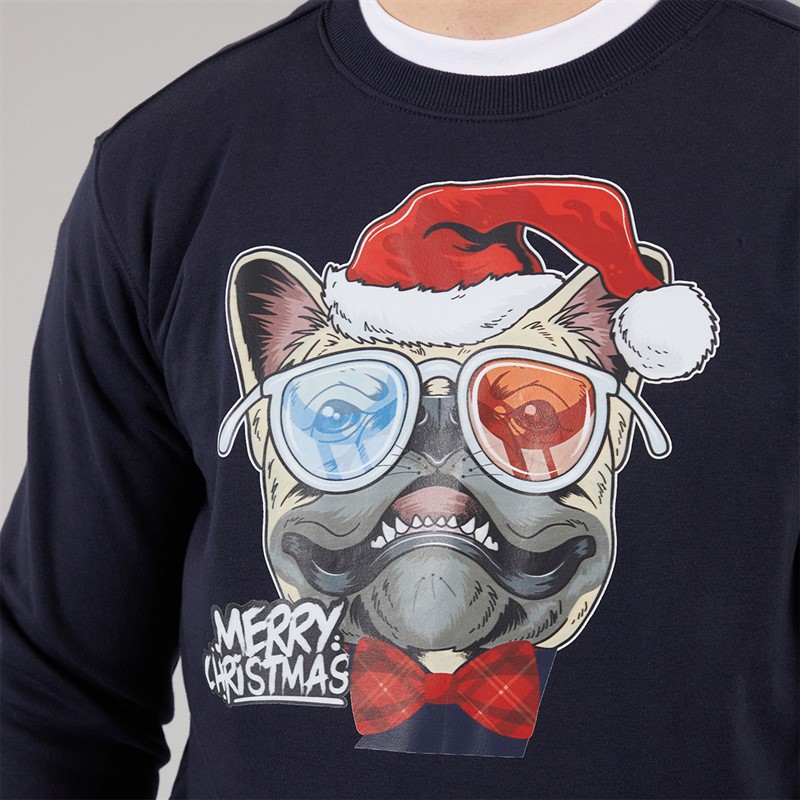 Marcus Sweat-Shirt de Noël Homme Dark Navy