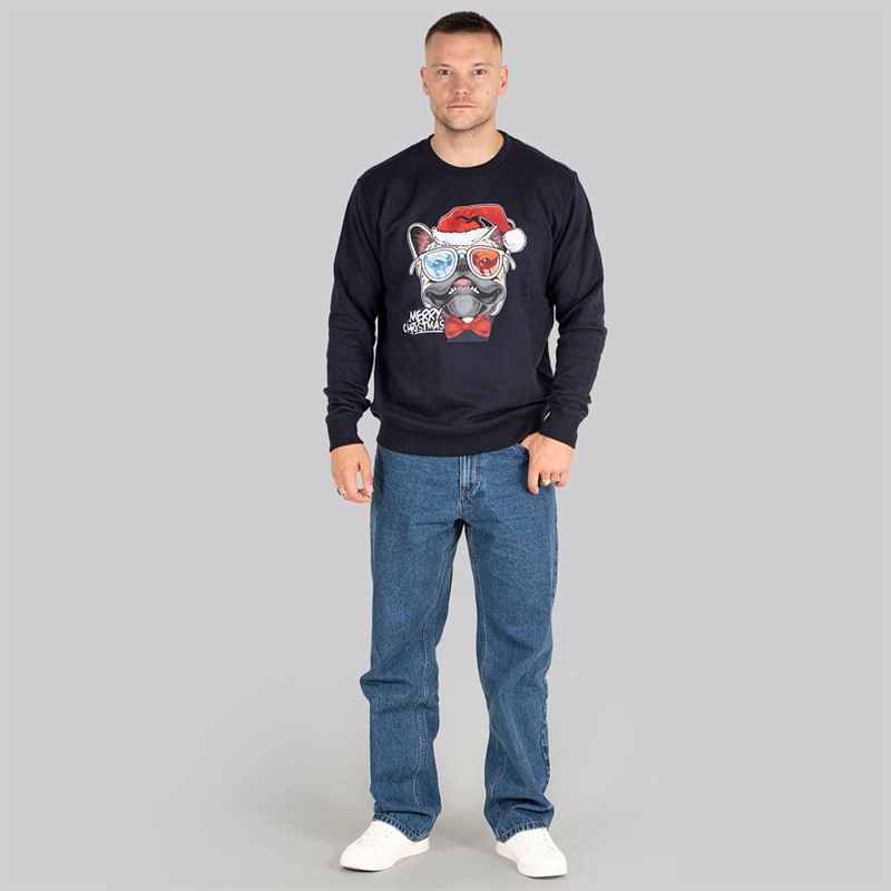 Marcus Herren Weihnachts Sweatshirt Dark Navy
