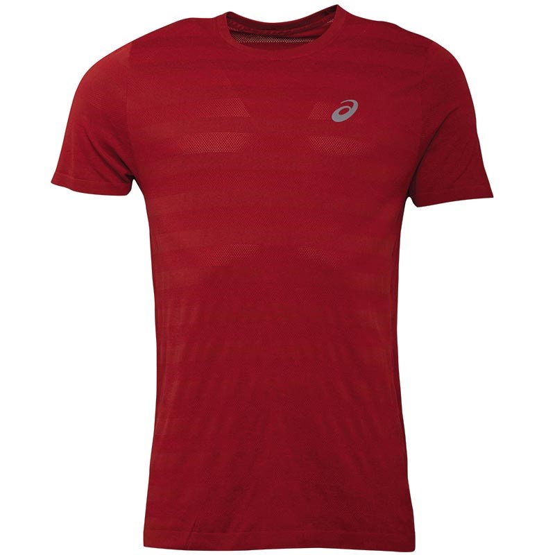 asics t shirt homme rouge