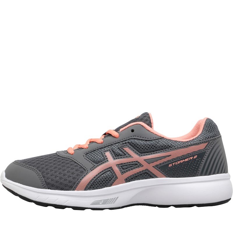 basket asics fille gris