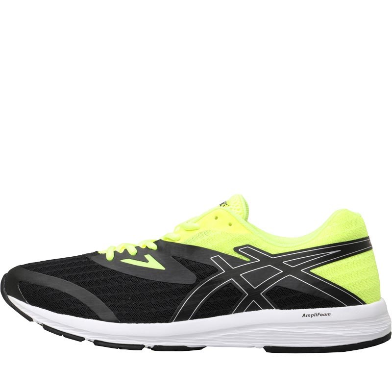 Buy Asics Mens Amplica Neutral Running Shoes Black/Silver