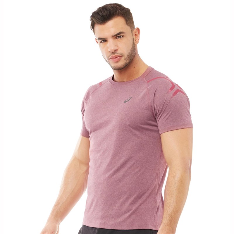 asics t shirt homme rouge
