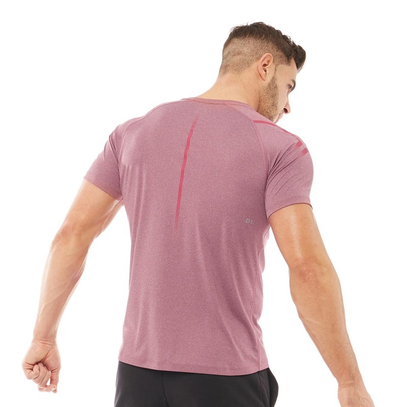asics t shirt homme rouge