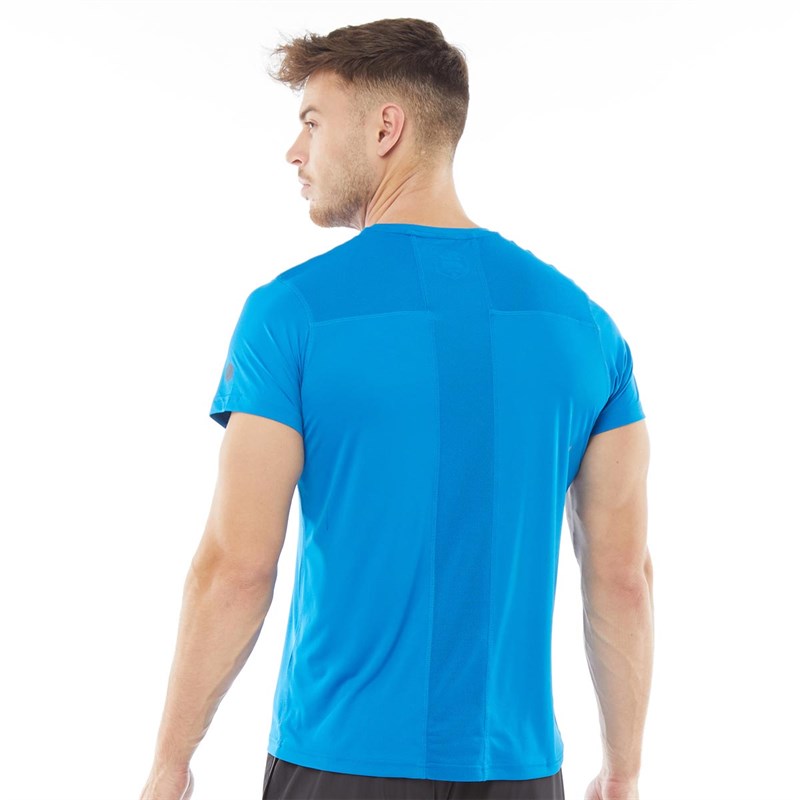 asics t shirt homme bleu