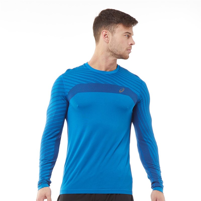 Buy Asics Mens Seamless Long Sleeve Running Top Deep Sapphire women-s-long-sleeve-running-top-white-size-2-kitsilano-long