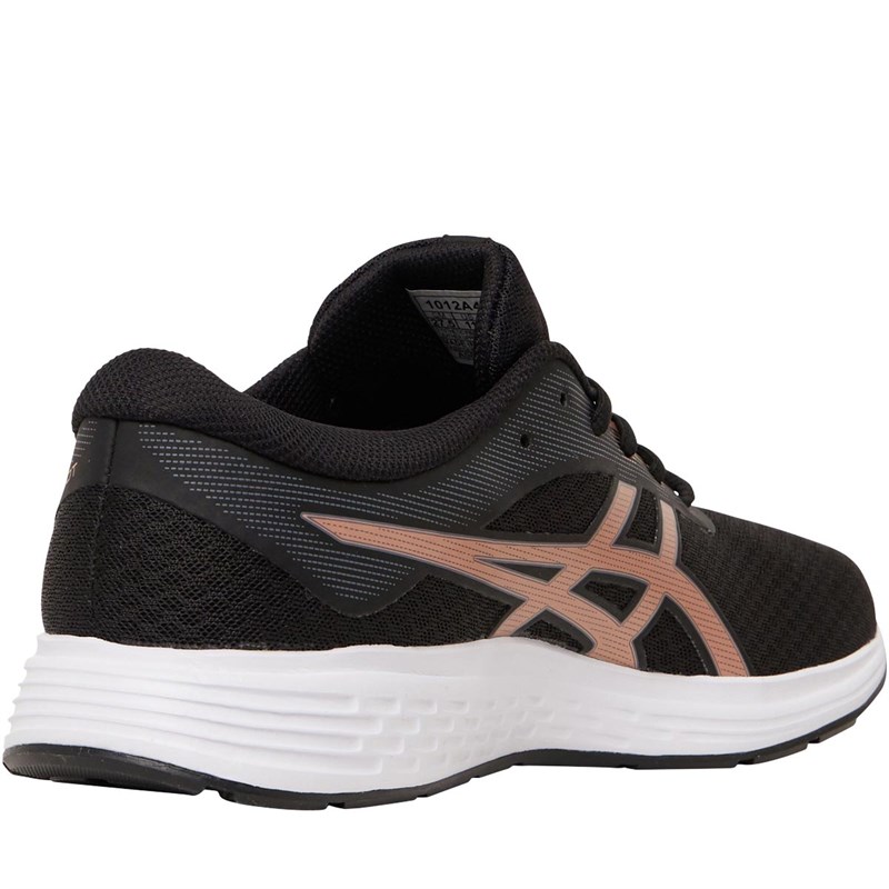 Buy Asics Womens Patriot 11 Neutral Running Shoes Black/Rose Gold