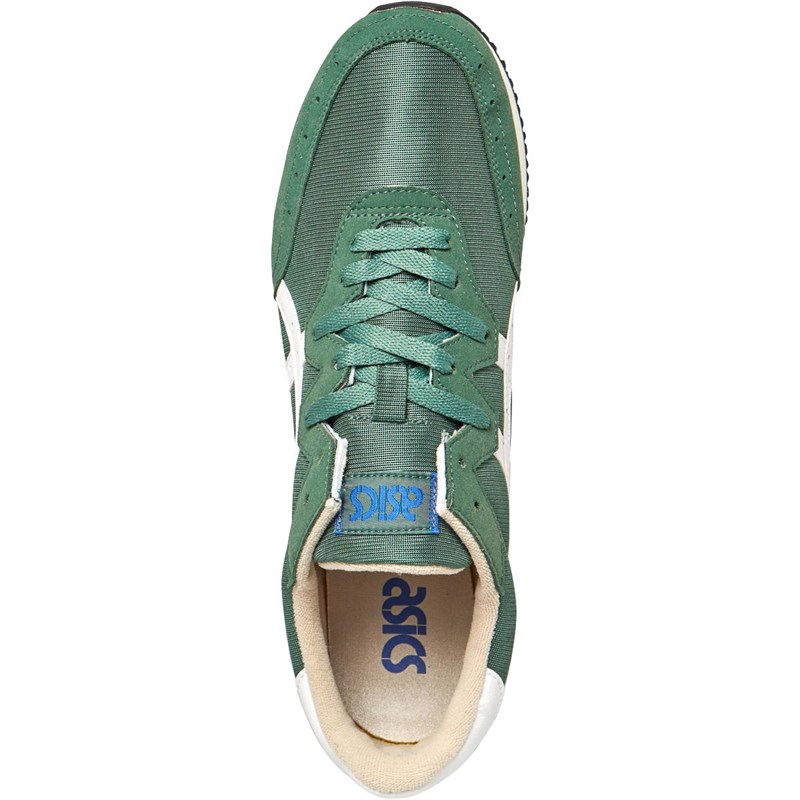 Asics Mens Tarther OG Trainers Hunter Green/White