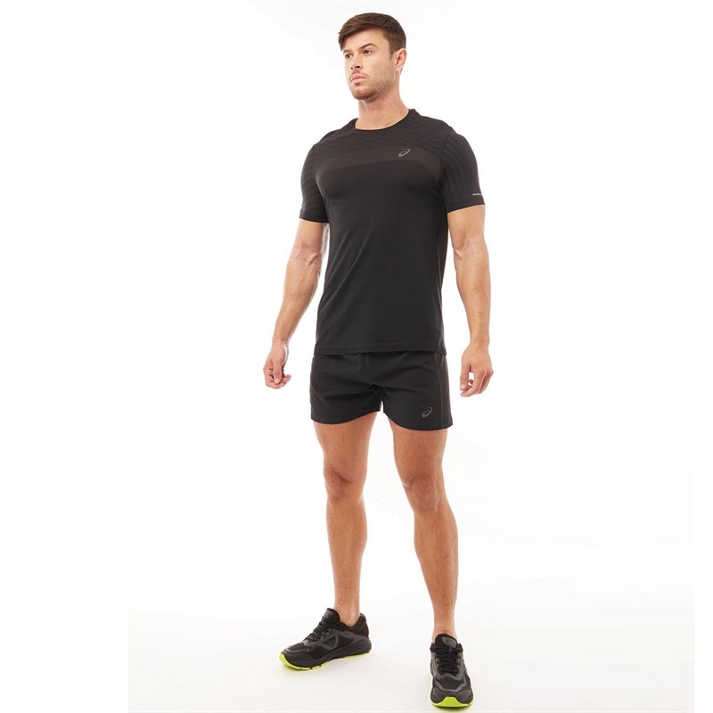 Asics Herrer Seamless Texture T-Shirt Sort