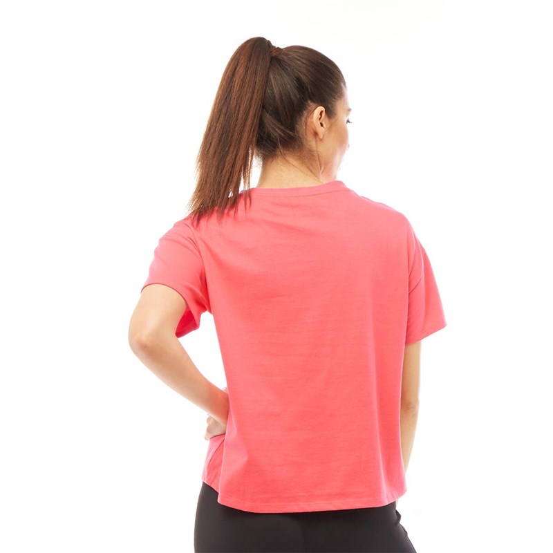 Asics Damer Big Logo T-Shirt Lyserød