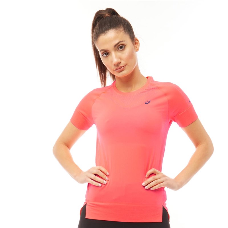 Asics Damskie Seamless T-Shirt Różowy