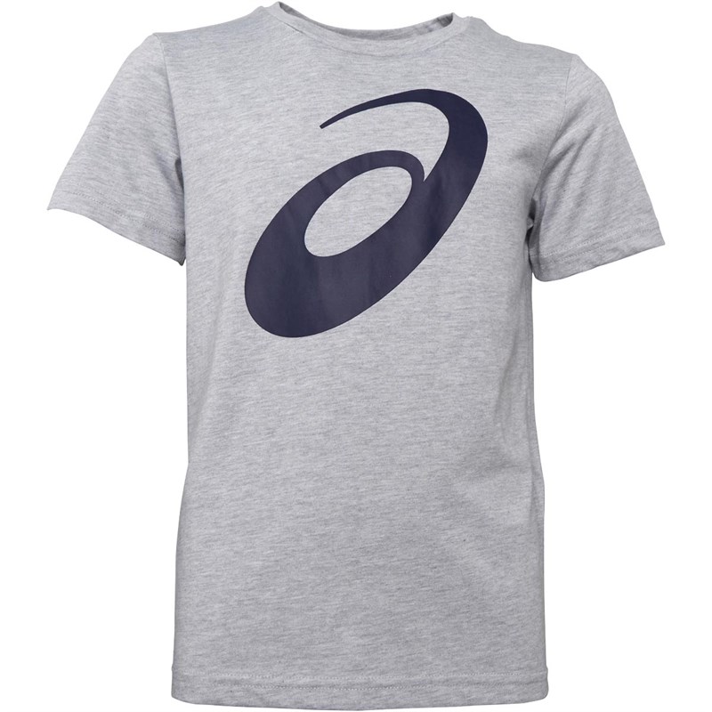 Asics Drenge Big Spiral T-Shirt Grå