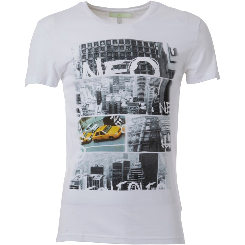 adidas Neo Mens Urban Graphic T-Shirt White