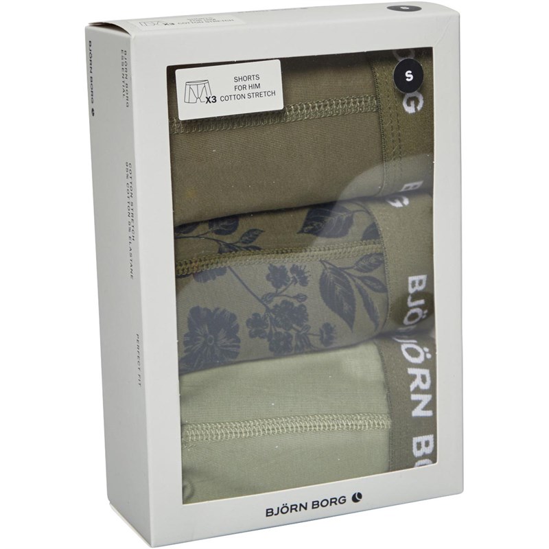 BJORN BORG Mens Essential Three Pack Boxers Multipack 4