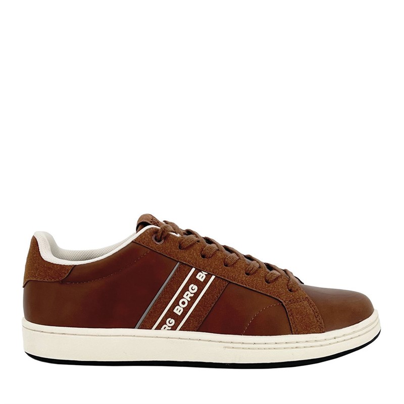 BJORN BORG Baskets basses de tennis Homme T470 Cognac