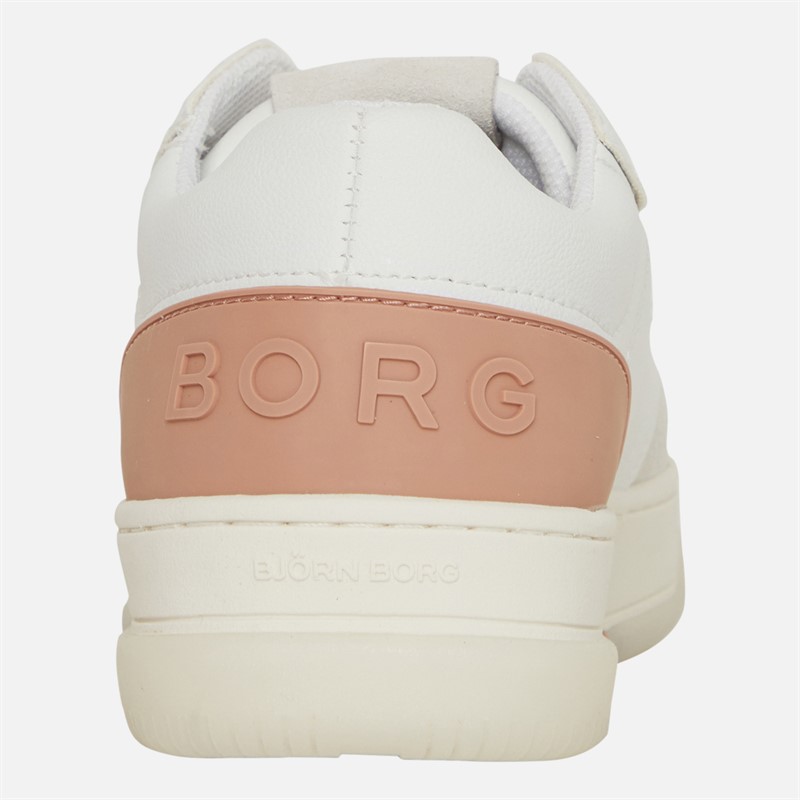 BJORN BORG Baskets Femme T2300 CTR Blanc/Rose