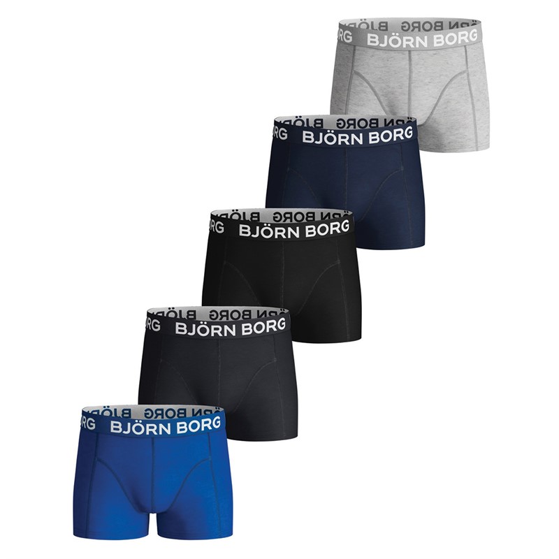 BJORN BORG Lot de 5 boxers Garçon multicolores 9