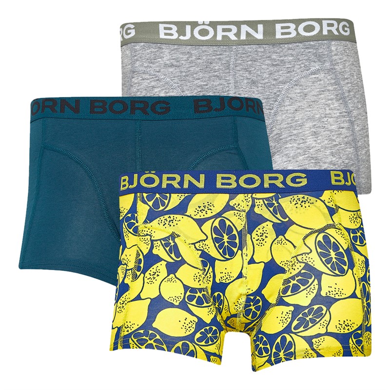 BJORN BORG lot de 3 boxers Garçon - Multicolore - Pack de 5