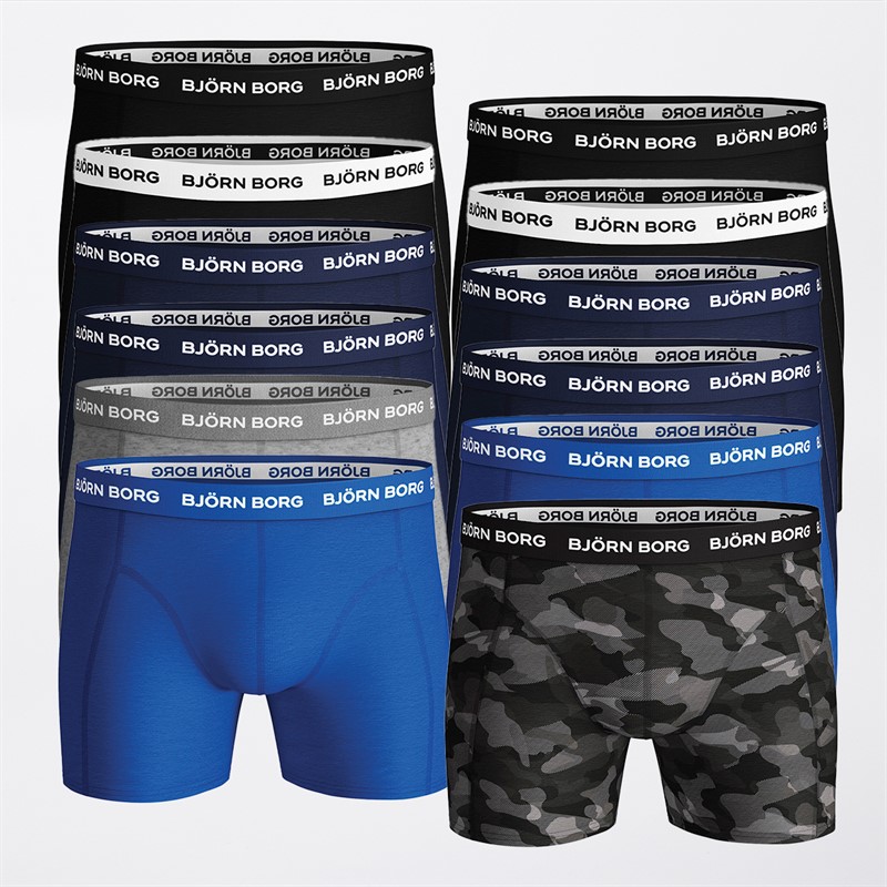 BJORN BORG Lot de douze cotons extensibles Boxers Homme Multicolore - Taille XL