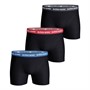 BJORN BORG Herren Drei Pack Boxershorts Schwarz/Schwarz/Schwarz