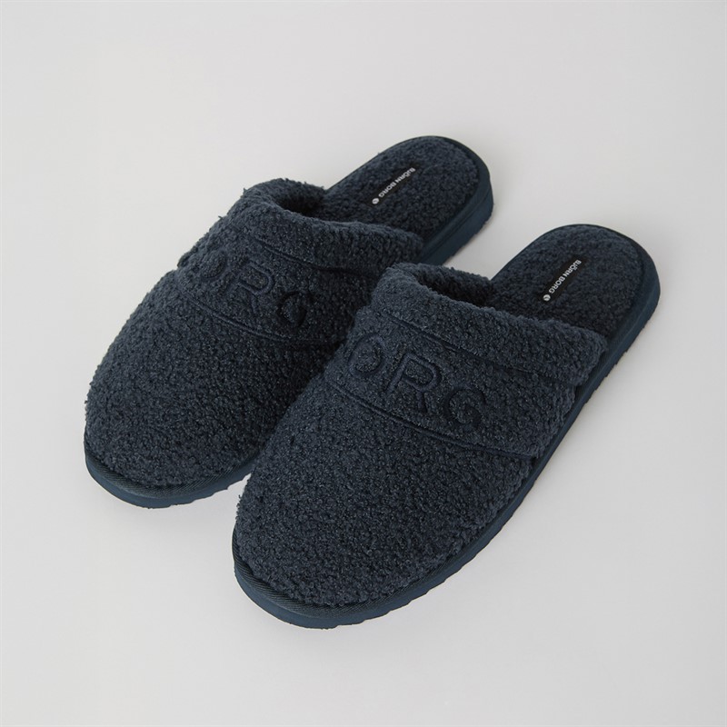 BJORN BORG Herren Hausschuh Pantoffeln Navy