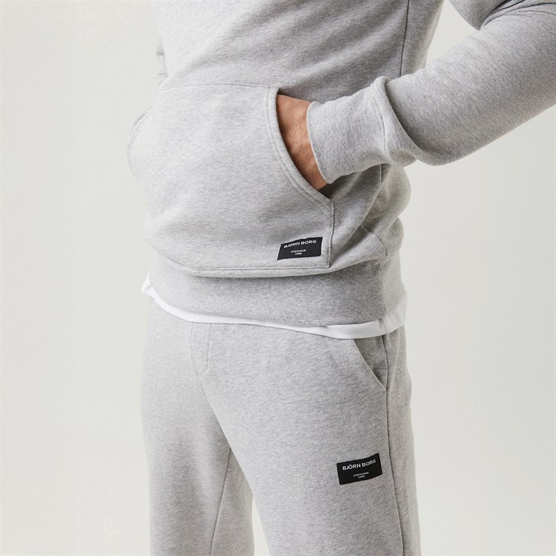 BJORN BORG Bluza z kapturem Centre dla niego kolor jasnoszary melanż