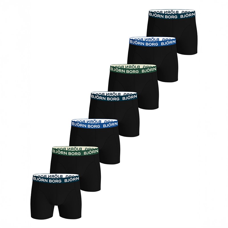 BJORN BORG Heren Set van 7 Katoenen Stretch Boxers Multipack 1 - Maat XL