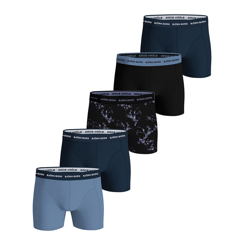 BJORN BORG Heren Katoenen Stretch Set van 5 Boxers Multipack 2 - Maat M