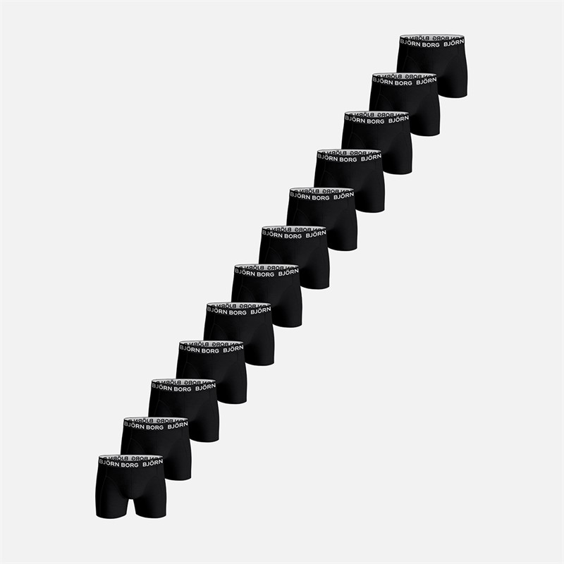 BJORN BORG lot de 12 boxers extensibles en coton homme