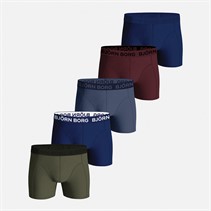BJORN BORG Drenge Basis Fem Pak Boksershorts Flerpak 1