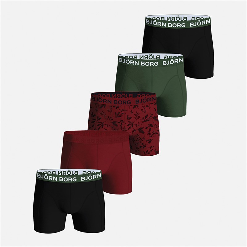 BJORN BORG lot de 5 Boxers Garçon Core Multipack 1 - Taille 134-140