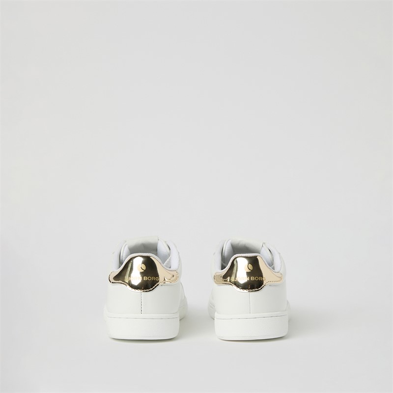 BJORN BORG T460 sneakersy dla niej Białe/Złote kolor White - Gold