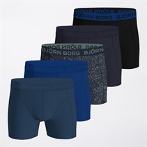 BJORN BORG Herren Fünferpack Baumwolle Stretch Boxershorts Multipack 2
