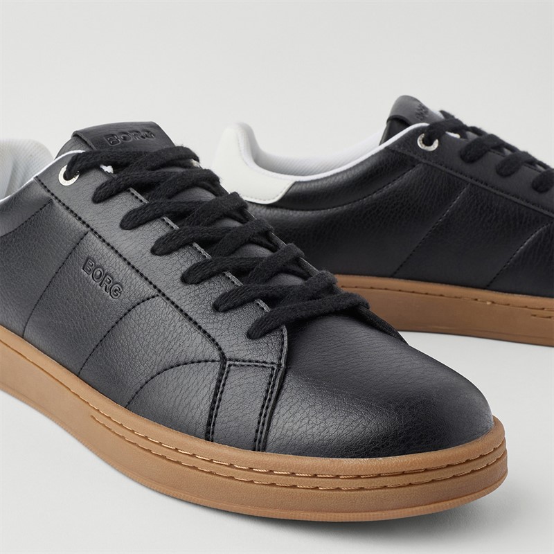 BJORN BORG Mens Cup Sneakers Black White
