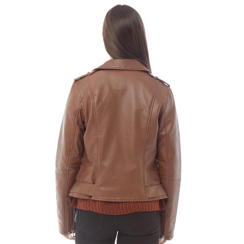 Buy Barney S Originals Womens Denver Leather Jacket Tan