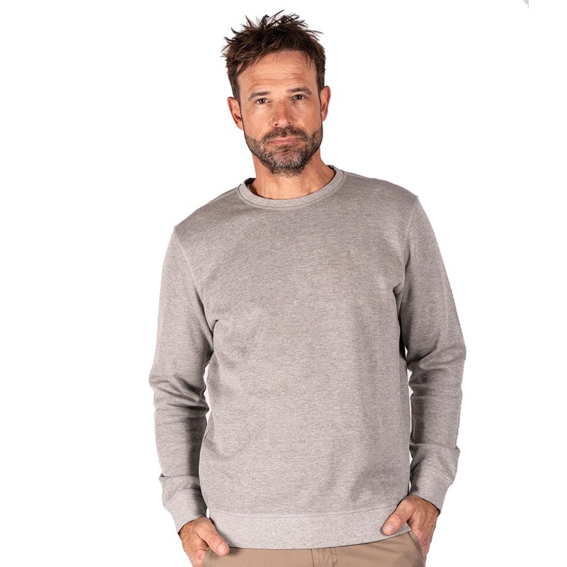 Pre end Herre Pre End Trenton O Sweatshirts Grå Mergel