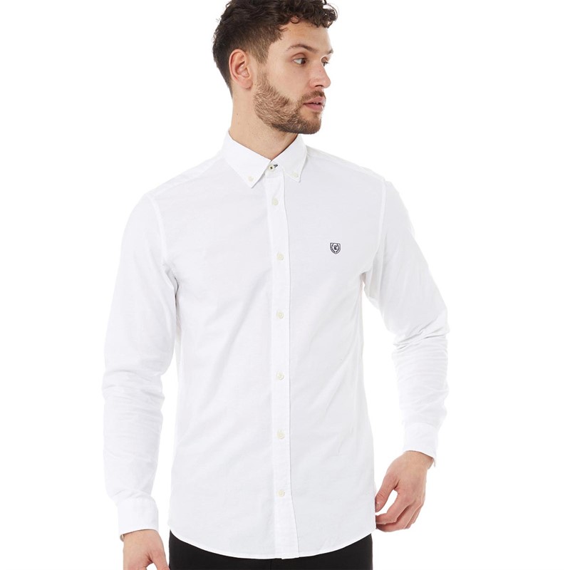 Pre end Herre Pre End Oxford Langærmet shirts Hvid