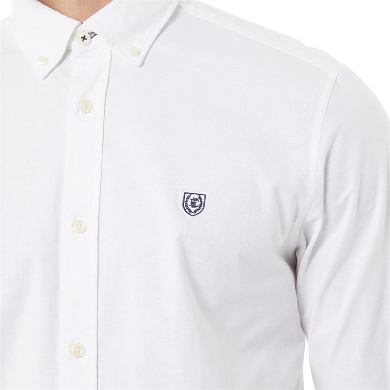 Pre end Herre Pre End Oxford Langærmet shirts Hvid