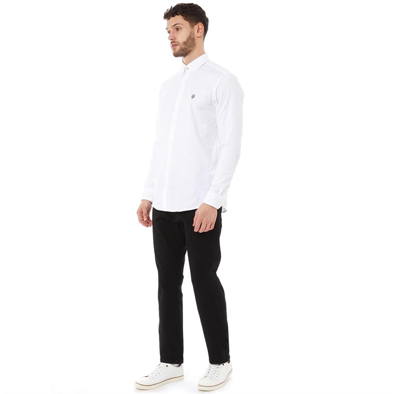 Pre end Herre Pre End Oxford Langærmet shirts Hvid