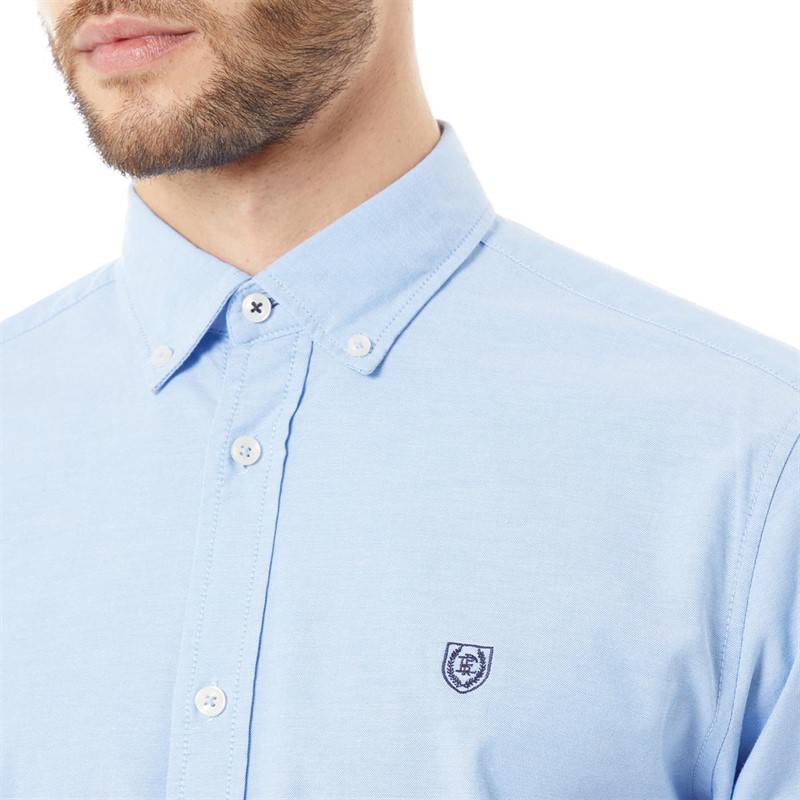 Pre end Herre Pre End Oxford Langærmet shirts Lys Blå