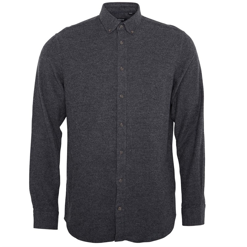 Pre end Herre Pre End Harris Langærmet shirts Mørk Grå Mergel