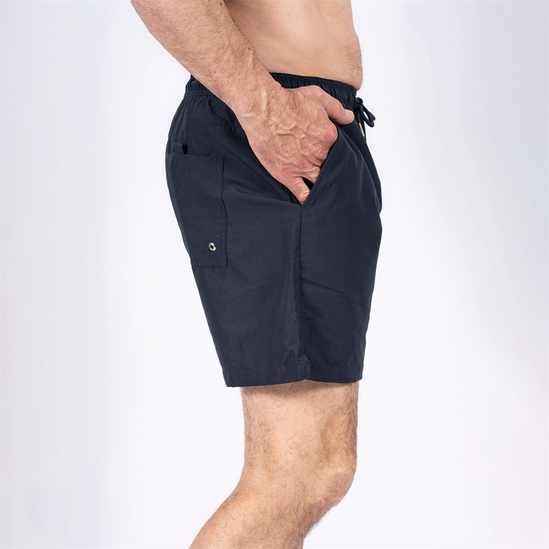 Pre end Heren Cancun Effen Zwembroek Marineblauw