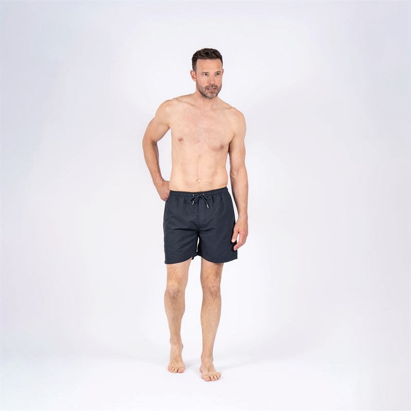Pre end Heren Cancun Effen Zwembroek Marineblauw