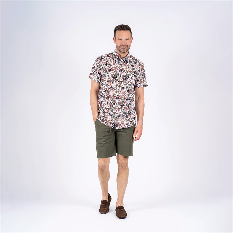 Pre end Heren Rolf Korte Mouw Shirt Licht Leger