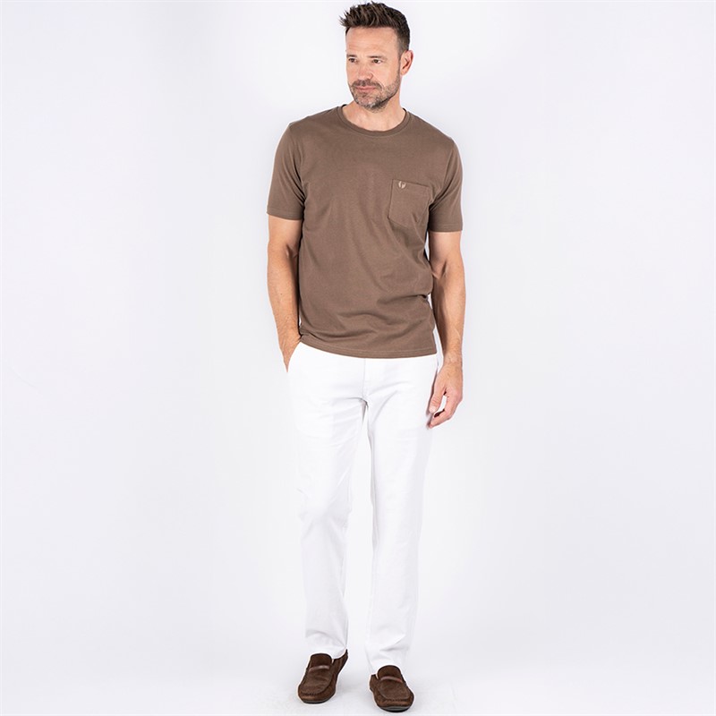 Pre end Herre Jack T-Shirt Gylden Tobak