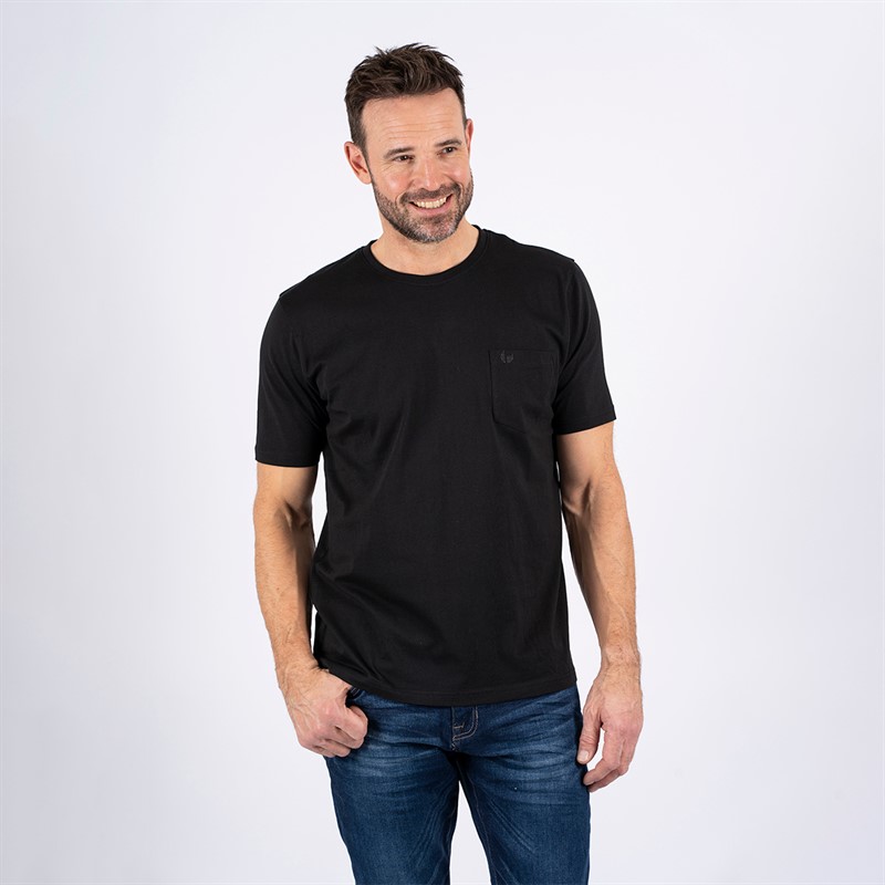Pre end Herre Jack T-shirt Jet Sort